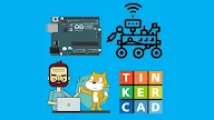 Learn Circuits with Tinkercad: Arduino based Robots Design