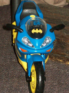 Mattel Batgirl Batcycle, front view