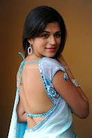 Shraddha, das, hot, saree, milky, back, show