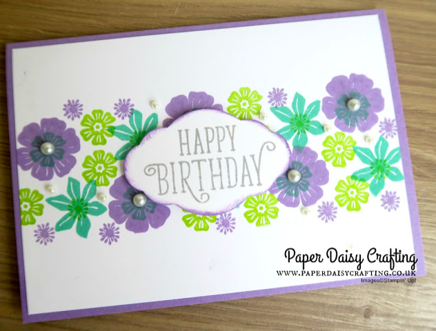 Beautiful Bouquet card Jill & Gez go crafting Stampin Up