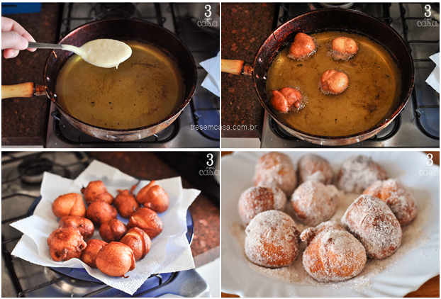 bolinho de chuva passo a passo