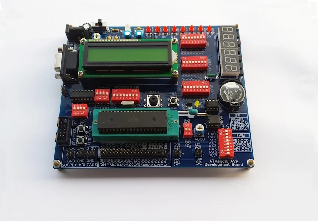 A DIY ATMega16 Development Board For Students