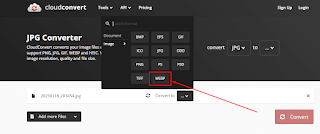 Cara Mengubah File Gambar JPEG ke Webp Online