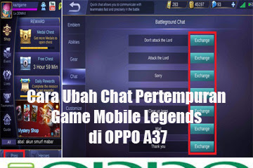 √ Cara Ubah Chat Pertempuran Game Mobile Legends Di Oppo A37