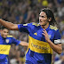Cavani le dio el triunfo a Boca ante Racing en un partidazo en La Bombonera y se prendió en la zona alta de la Copa de la Liga