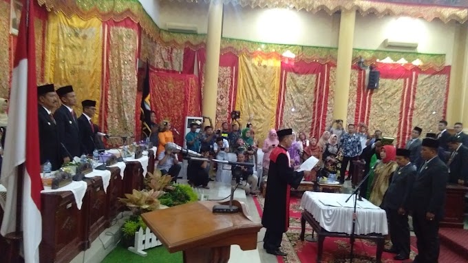 Pimpinan Defenitif DPRD Kota Pariaman Resmi Dilantik, Fitri Nora Resmi Jadi Ketua DPRD 