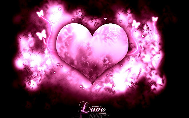 Pink Love Heart wallpaper