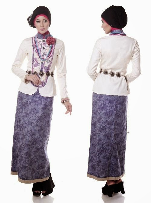 Model Baju  Batik Muslim Modern untuk  yang Bekerja Di Kantoran