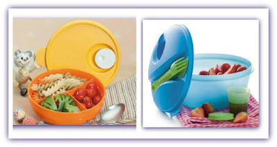 Vasilhas Tupperware com divisória e com talher