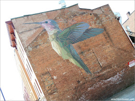 Mural Colibrí en la Ciudad de Burlington, Vermont