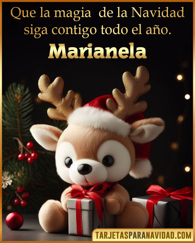 Felicitaciones de Navidad originales para Marianela
