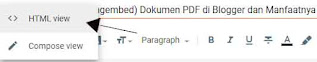 Cara Memasang (Mengembed) Dokumen PDF di Blogger dan Manfaatnya