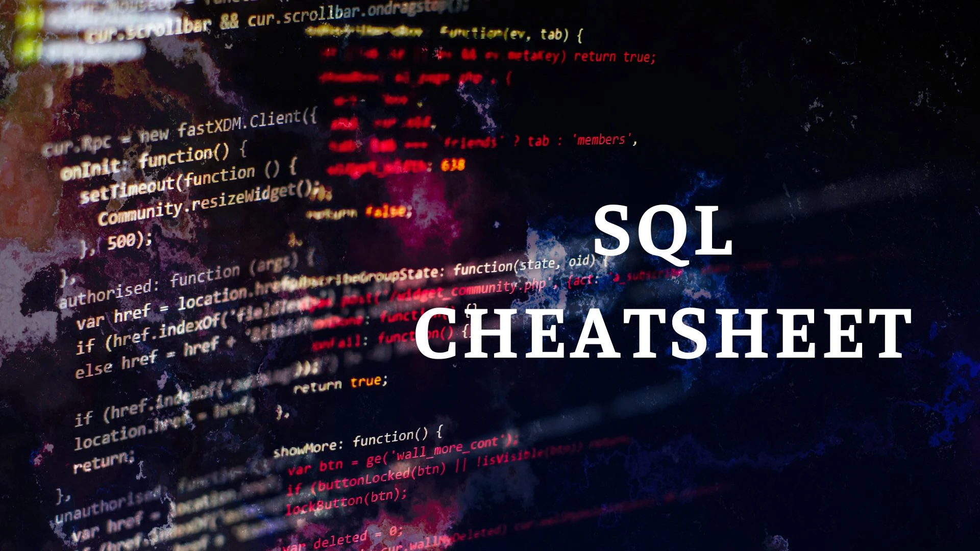 Bắt đầu với SQL qua Cheatsheet ghi chú của Weekly Study