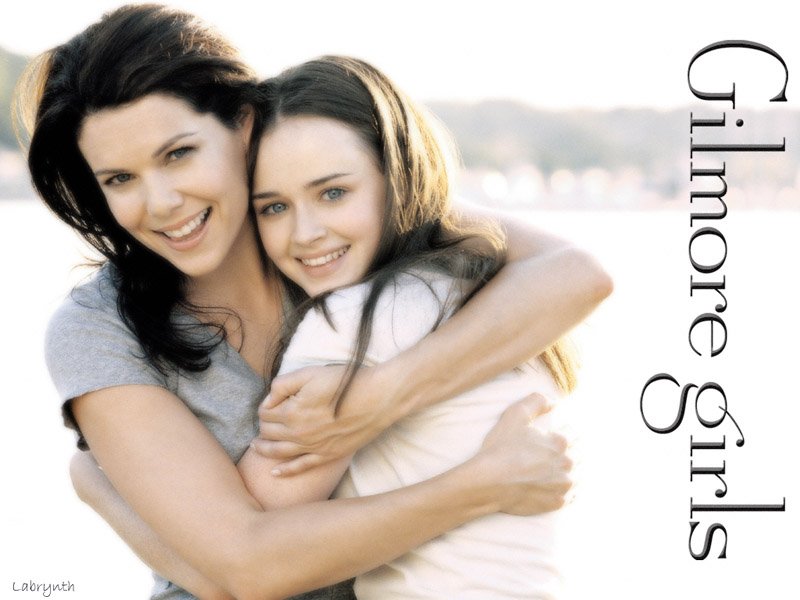 Lauren Graham as Lorelai Gilmore left and Alexis Bledel as Rory Gilmore