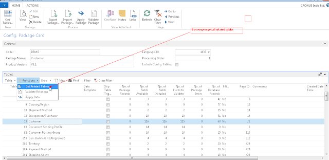 MS Dynamics NAV Config Package