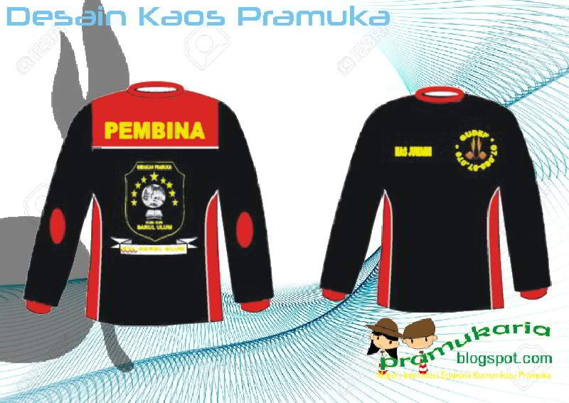 Contoh Desain Kaos Pramuka Lengan Panjang - Pramuka