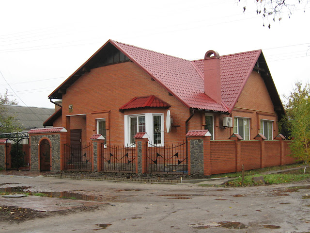 House in a residential area of the town