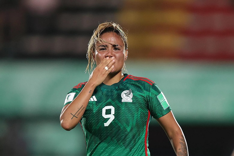 Alexia Villanueva celebrando el pase ante Alemania en el Mundial femenil Sub-20 Costa Rica 2022 | Ximinia