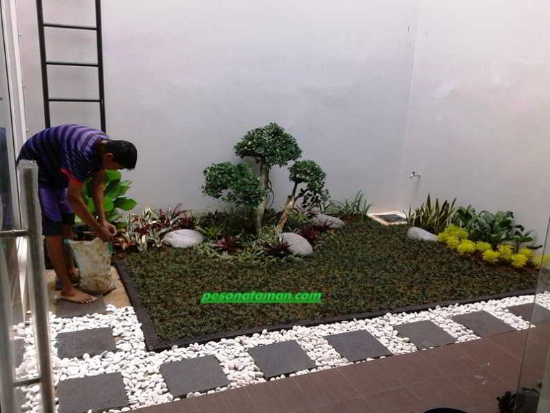 62+ desain taman minimalis kreatif (depan, dalam dan 