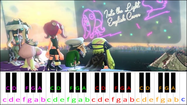 Into the Light by Off the Hook (Splatoon 2: Octo Expansion) Piano / Keyboard Easy Letter Notes for Beginners