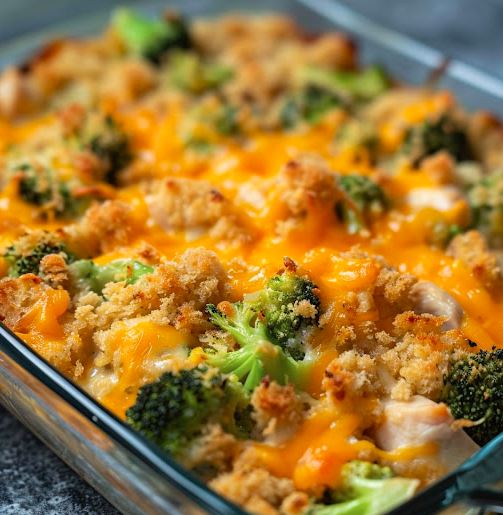 5-Ingredient Broccoli Chicken Casserole Recipe