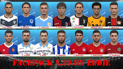 PES 2017 Facepack vol 39 by Eddie Facemaker