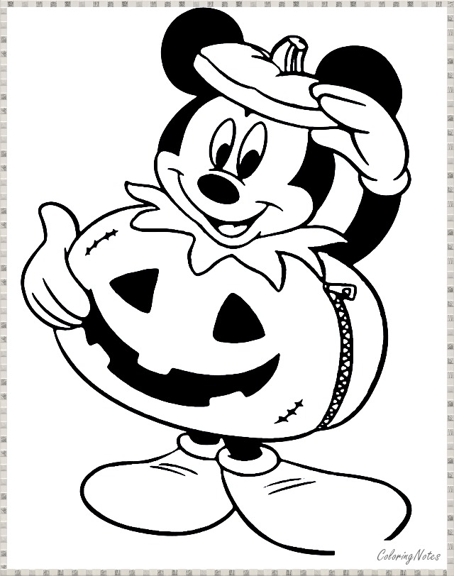 Download 17 Cute and Funny Disney Halloween Coloring Pages Free ...