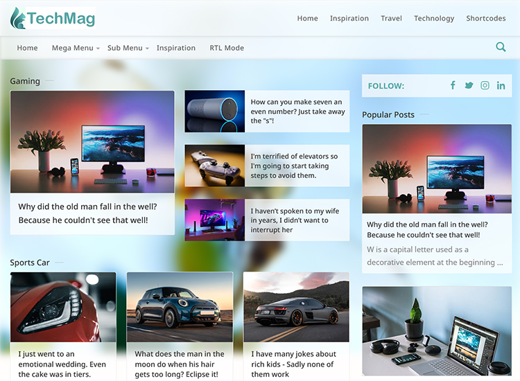 Tech Best Magazine Blogger templates