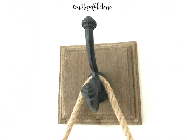 vintage inspired wall plaque metal hook