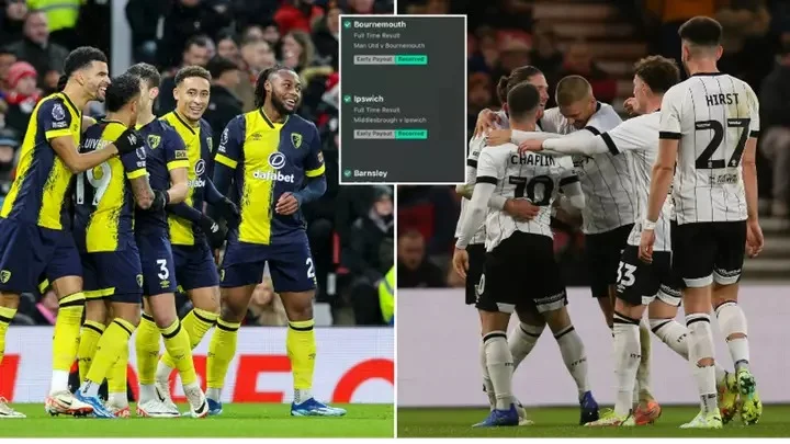Punter wins over £17,000 on 'unbelievable' four-fold bet featuring Bournemouth win over Man Utd