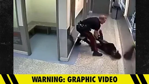 Police Officer Slams Handcuffed Detainee on her Face