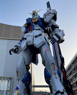 Full-scale RX-93ff ν Gundam at Mitsui Shopping Park LaLaport Fukuoka