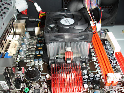 Cooling on top of the AMD processor