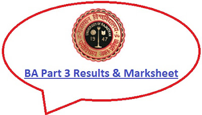 Rajasthan University BA 3rd Year Result 2023