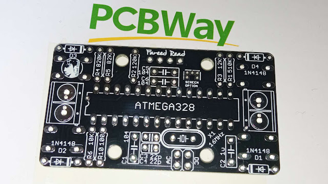 PCB OLED Oscilloscope V3 Belakang