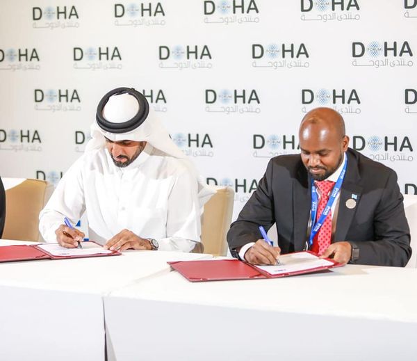 What is the agreement signed between the Governments of Qatar and Somalia?