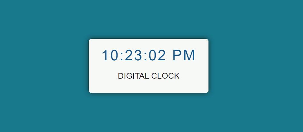 Digital Clock with JavaScript