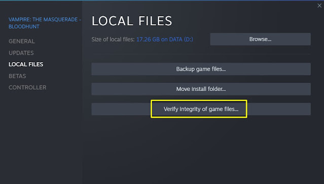 Fix Infinite Loading Screen and Other Bugs on Steam Games - Verify Integrity of Game Files