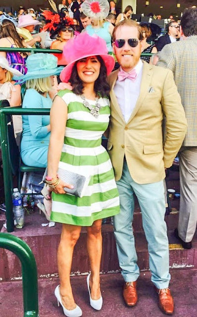 Kentucky Derby style - pink and green 