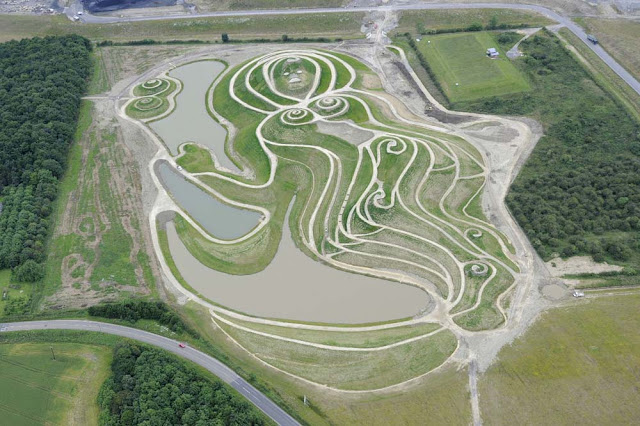 A Guide to Visiting Northumberlandia - birds eye view