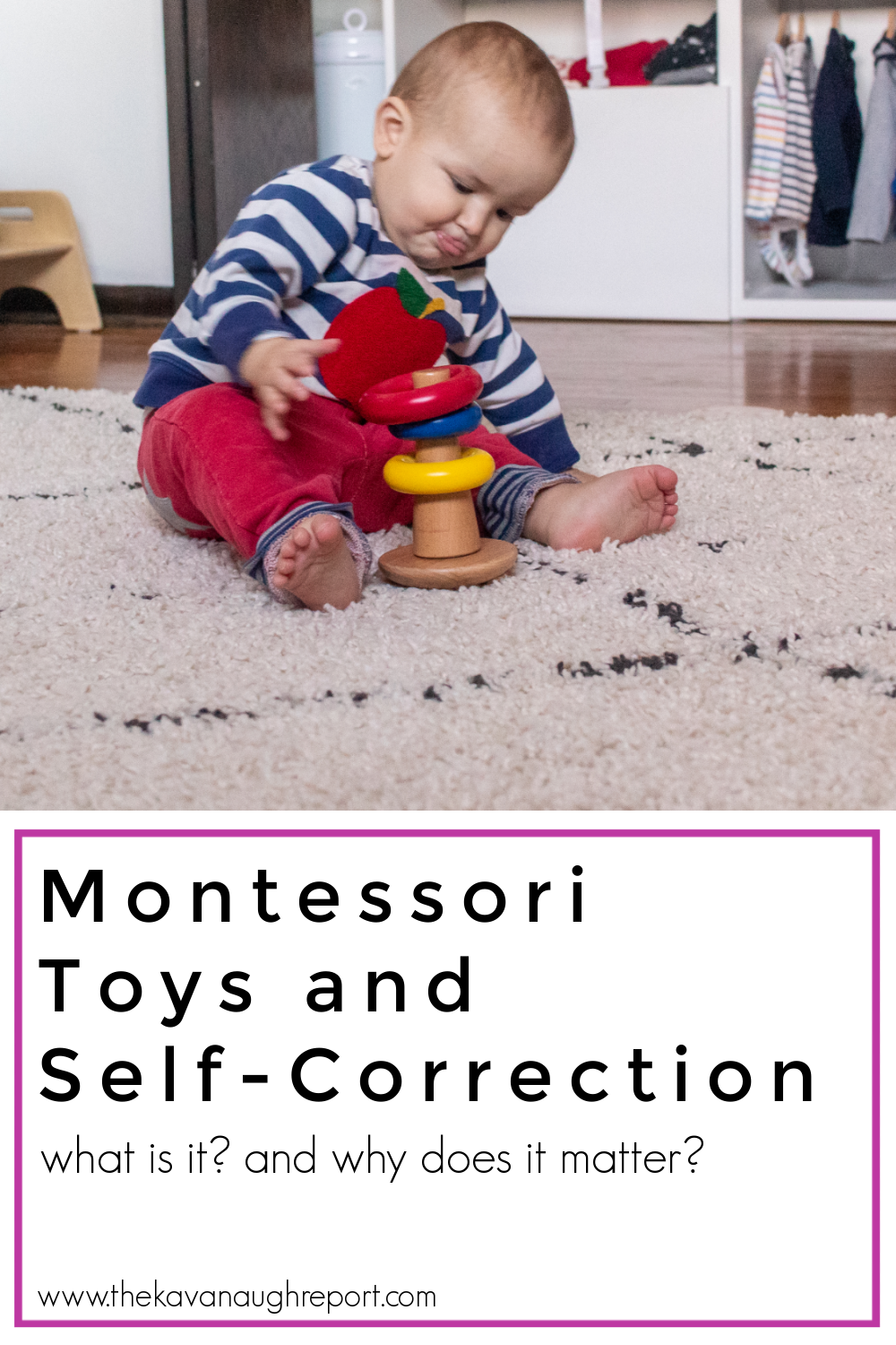 One important quality of Montessori toys is that they are self-correcting. Here is some information about why self-correcting materials are important.