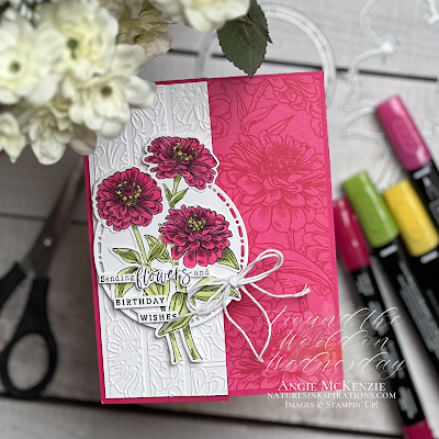 Stampin' Up! Simply Zinnia birthday card - Supplies | Nature's INKspirations by Angie McKenzie
