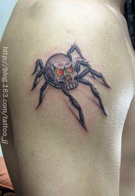 spider free tattoo design, arm tattoo design