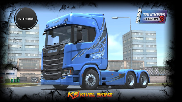 SKINS STREAM/ST - SCANIA S BLUE SHARK EDITION