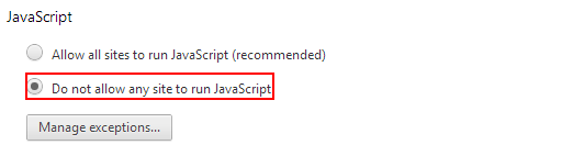 JAVASCRIPT DONT-ALLOW