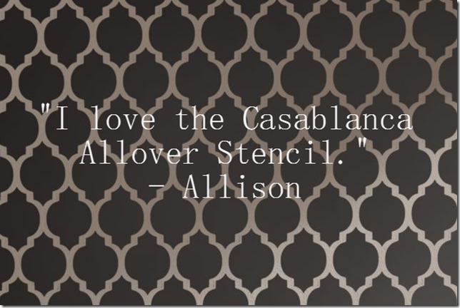 casablanca wall stencil giveaway