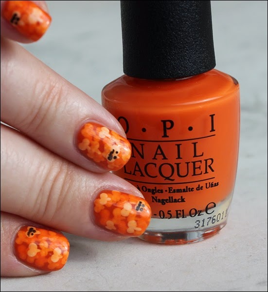 Halloween Pumpkin Kürbis Nail Art Nageldesign 04