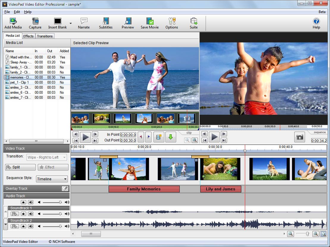 NCH VideoPad Video Editor Professional Full Crack