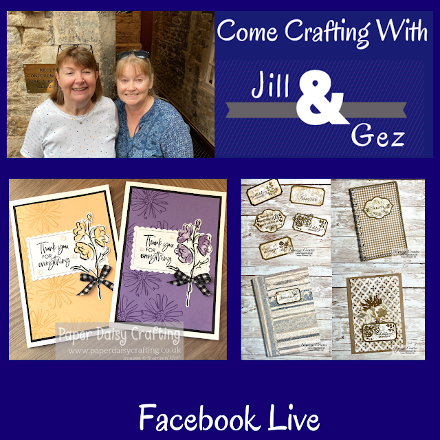 Come Crafting With Jill & Gez September Facebook Live Replay - Let's Make Some Vintage Labels