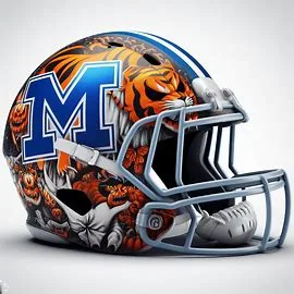 Memphis Tigers Halloween Concept Helmets